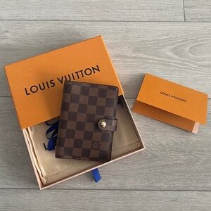 Louis Vuitton Small Ring Agenda Cover - Damier Ebene